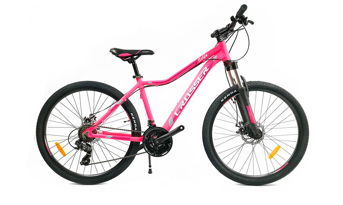 Фотографія Велосипед Crosser Selfy 26" 2021, розмір М, рожевий